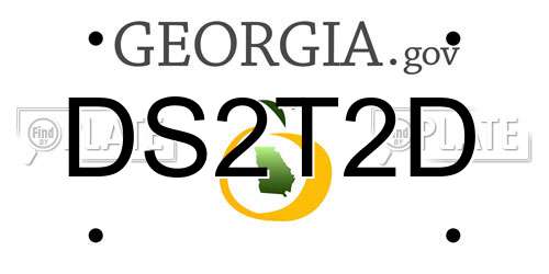 DS2T2D Georgia License Plate