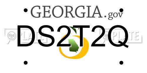 DS2T2Q Georgia License Plate