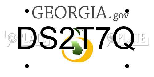 DS2T7Q Georgia License Plate