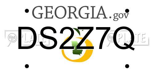DS2Z7Q Georgia License Plate