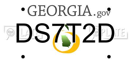 DS7T2D Georgia License Plate