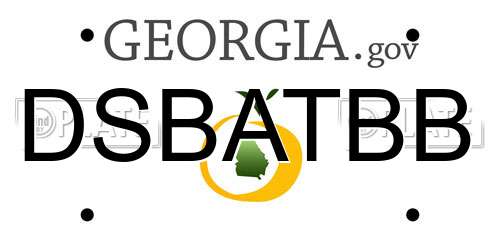 DSBATBB Georgia License Plate