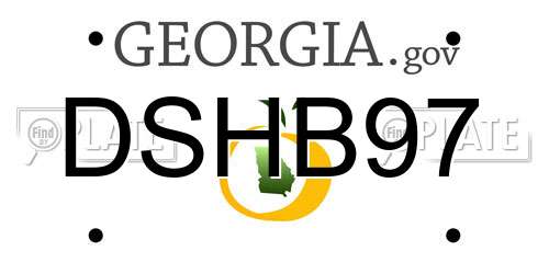 DSHB97 Georgia License Plate