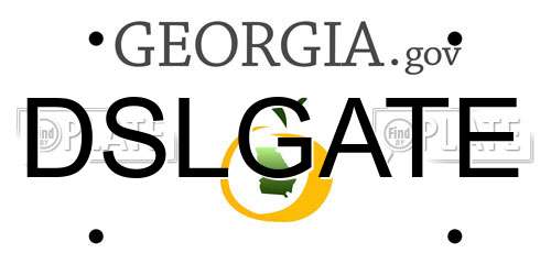 DSLGATE Georgia License Plate