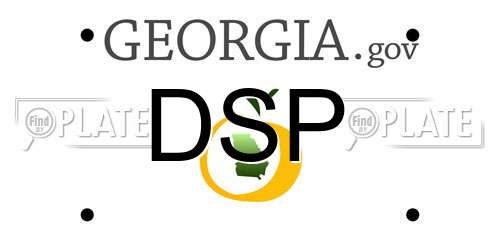 DSP Georgia License Plate