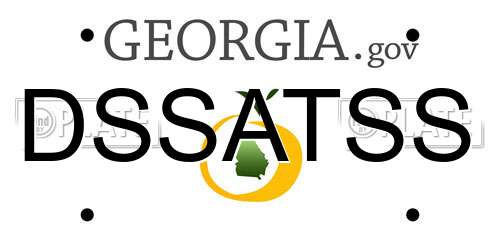 DSSATSS Georgia License Plate
