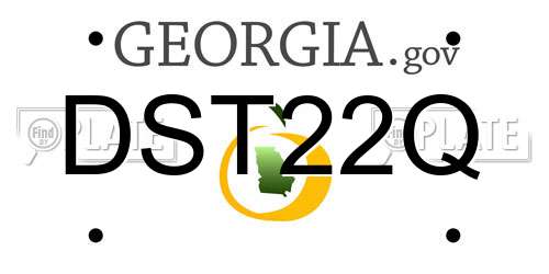 DST22Q Georgia License Plate