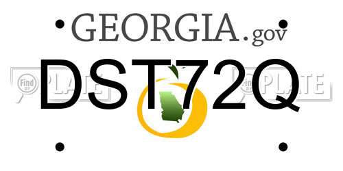 DST72Q Georgia License Plate