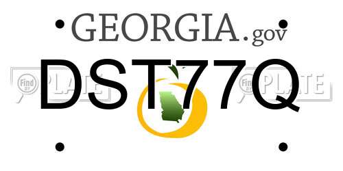 DST77Q Georgia License Plate