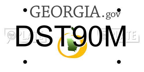 DST90M Georgia License Plate