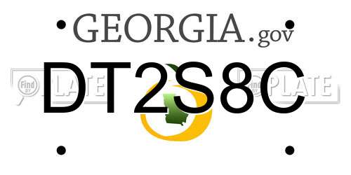 DT2S8C Georgia License Plate