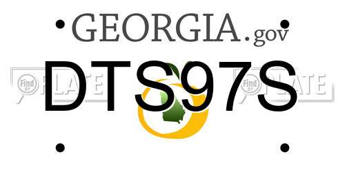DTS97S Georgia License Plate