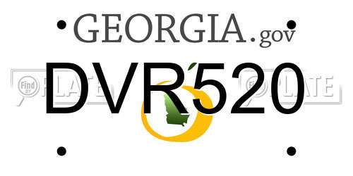 DVR520 Georgia License Plate