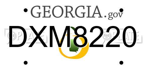 DXM8220 Georgia License Plate