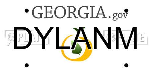 DYLANM Georgia License Plate