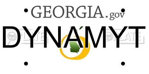 DYNAMYT Georgia License Plate