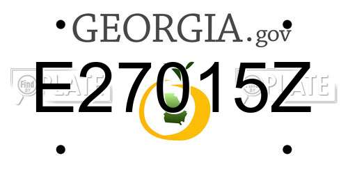 E27015Z Georgia License Plate