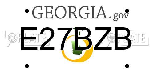 E27BZB Georgia License Plate
