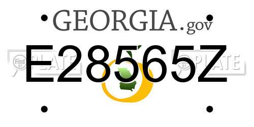 E28565Z Georgia License Plate