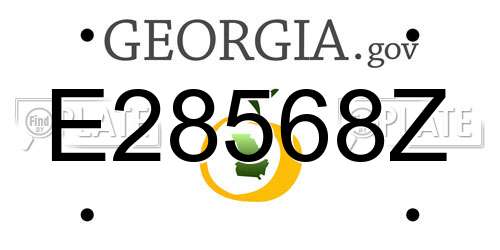 E28568Z Georgia License Plate