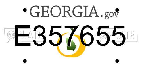 E357655 Georgia License Plate