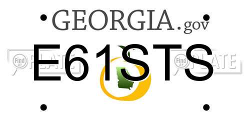 E61STS Georgia License Plate