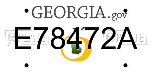 E78472A Georgia License Plate