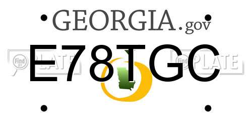 E78TGC Georgia License Plate