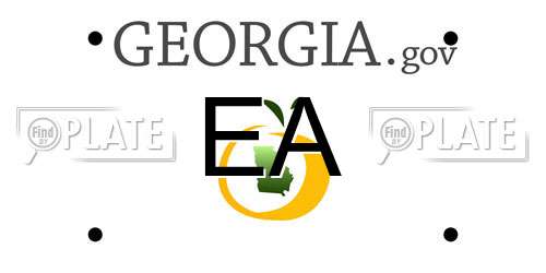 EA Georgia License Plate