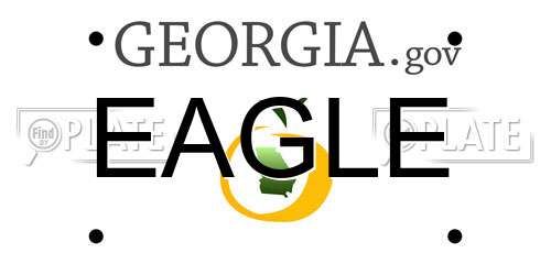EAGLE Georgia License Plate
