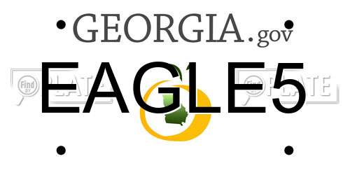 EAGLE5 Georgia License Plate
