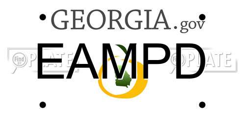 EAMPD Georgia License Plate