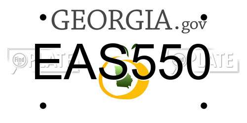 EAS550 Georgia License Plate