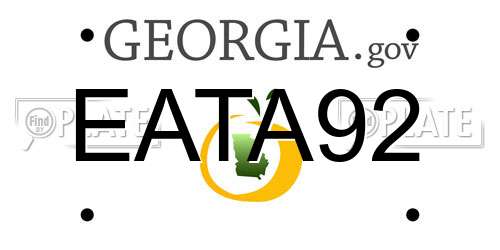 EATA92 Georgia License Plate