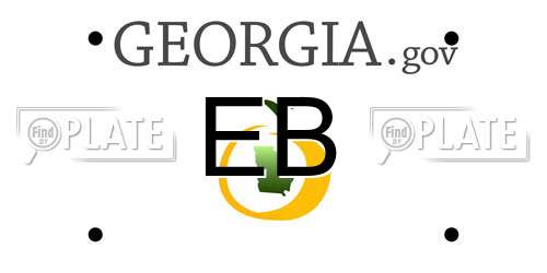 EB Georgia License Plate
