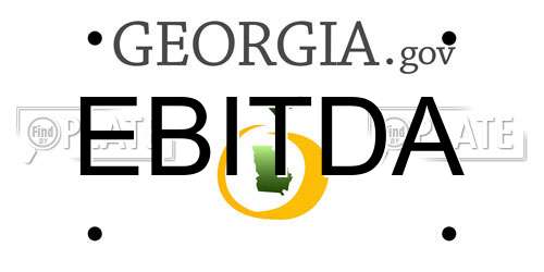 EBITDA Georgia License Plate