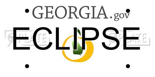 ECLIPSE Georgia License Plate