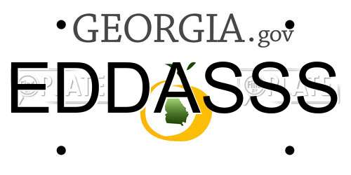 EDDASSS Georgia License Plate