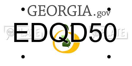 EDQD50 Georgia License Plate
