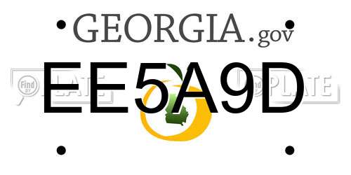 EE5A9D Georgia License Plate