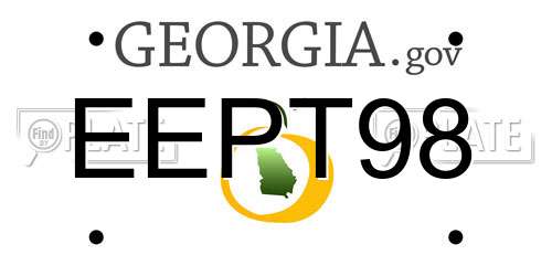 EEPT98 Georgia License Plate