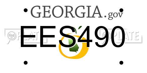 EES490 Georgia License Plate