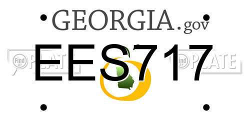 EES717 Georgia License Plate