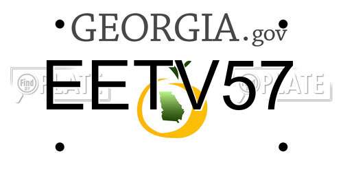 EETV57 Georgia License Plate