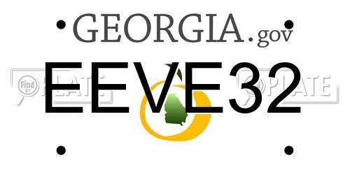EEVE32 Georgia License Plate
