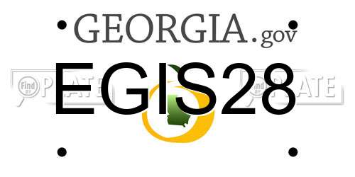 EGIS28 Georgia License Plate
