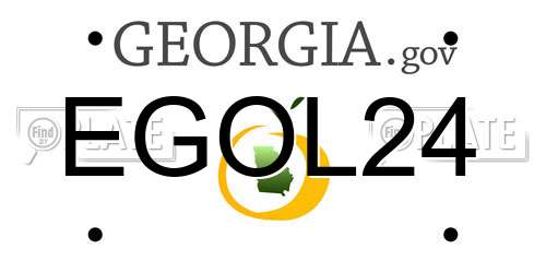 EGOL24 Georgia License Plate