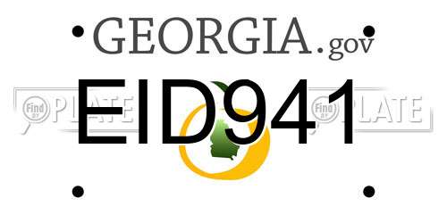 EID941 Georgia License Plate