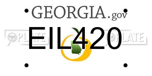 EIL420 Georgia License Plate