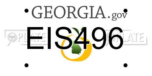 EIS496 Georgia License Plate